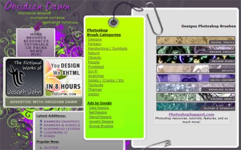 Obsidian Dawn Free Photoshop Brushes