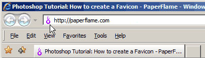 Paperflame favicon Example